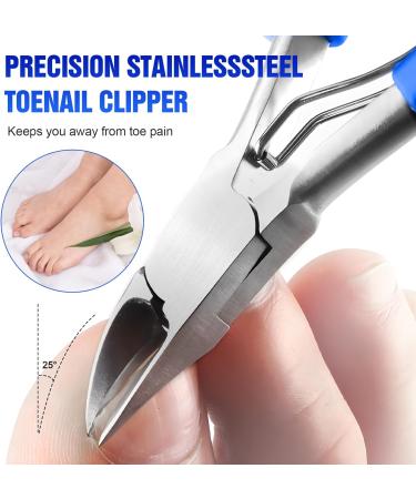 Nail Clippers for Strong Toenails Professional Nail Clippers Toenail Scissors Thick Nails Toenail Scissors Head Cutter for Toenails (Blue Manicure Clippers) - Buy Online on GoSupps.com