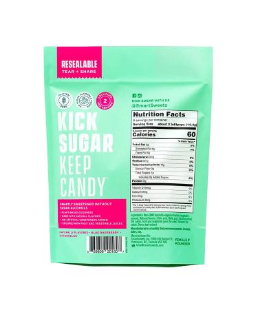 SmartSweets Lollipops - Blue Raspberry & Watermelon, 3oz | Low Sugar, Low Calorie, Vegan, Gluten-Free, Non-GMO | Healthy Snack for Kids & Adults - Buy Online on GoSupps.com