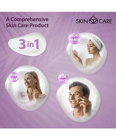 Buy 3-in-1 Collagen Moisturizing Cream for Face Neck & Hands - All Skin Types - 16.9 fl. oz - Daily Hydration & Absorption - Buy Online on GoSupps.com