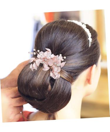 DOITOOL 1pc Mori Wedding Flower Handmade Comb Bridal Headdress Hair Comb for Wedding Floral Hair Accessories Crystal Bridal Hair Barrette Pearl Alloy Japanese and Korean Bride - Buy Online on GoSupps.com
