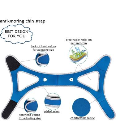 WAKI HOME Anti Snoring Chin Strap - Advanced Solution for Men and Women - Stop Snoring Sleep Aid (Blue) - Buy Online on GoSupps.com