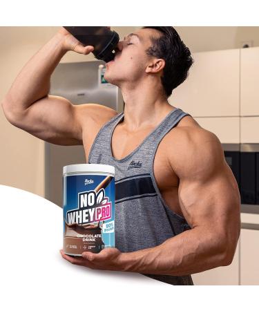 Rocka Nutrition No Whey Pro Vegan Protein - 24g Plant-Based Protein Powder with Amino Acids & Vitamin B12 | 1kg Chocolate Flavor - International Shipping - Buy Online on GoSupps.com