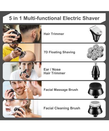 Ultimate 7D Head Shaver for Bald Men - 5 in 1 Waterproof Electric Shaving Kit with LED Display - Buy Online on GoSupps.com