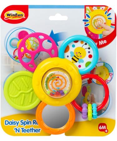 WINFUN 44526 Multi-Coloured Teething Ring with Suction Cup - Safe & Fun International Shipping - Buy Online on GoSupps.com