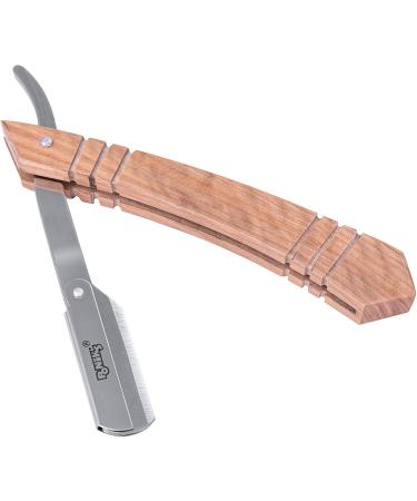 Ponik's Classic Razor Set for Men - High-Quality Stainless Steel Barber Kit with 100 Derby Blades & Travel Bag - Precision Beard Shaving in Brown - Buy Online on GoSupps.com