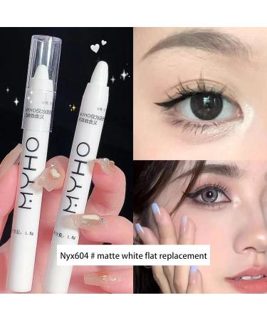 Eye Brightener Pencil Waterproof Eyeshadow Stick for Women | Brightener Eyeshadow Pencil Crayon Highlighter Eye Shadow Stick with -Proof Formula for Brightening Frifer 01# Matte White - Buy Online on GoSupps.com