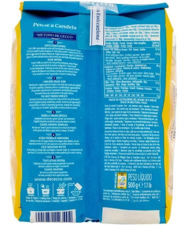  Italian Gourmet E.R. Pack of 10 Cecco Pasta 100% Italian Penne a Candela No. 340 500g + Pulpa Italian Gourmet 400g - Buy Online on GoSupps.com
