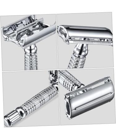 Angoily 3-Stage Manual Razor - Classic Double-Sided Shaver for Men - Premium Facial & Beard Grooming - Buy Online on GoSupps.com