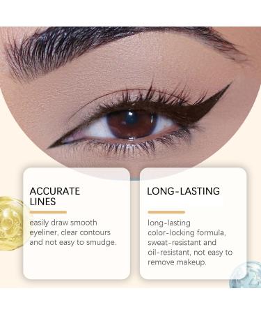  G n rique Eyeliner pencil double-ended sharpenable pencil 24-hour waterproof eyeliner 2-in-1 pencil for eyes and eyebrows smooth and easy application does not smudge (Pierre) - Buy Online on GoSupps.com