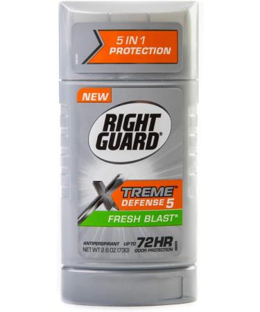 Right Guard Xtreme Invisible Solid Anti-Perspirant/Deodorant Fresh Blast for Men 2.6 oz - Long-lasting Protection - Buy Online on GoSupps.com