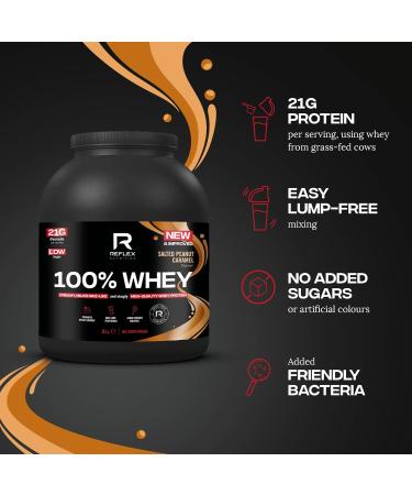 100% Whey Salted Peanut Caramel - 2000g - Buy Online on GoSupps.com