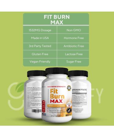 GREENVIFY Fit Burn Max Natural Supplement 60 Capsules Vegan Gluten Free Non-GMO (2) - Buy Online on GoSupps.com