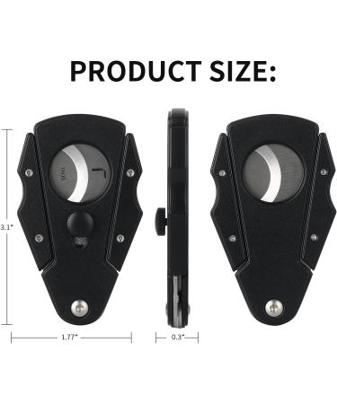 CiTree Double Blade Guillotine Cutter with Safety Lock - Stainless Steel Clippers (Black) - Buy Online on GoSupps.com