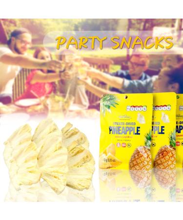 ONETANG Freeze-Dried Fruit Pineapple Chips 10 Pack - Non GMO, Kosher, Gluten-Free, Vegan, Healthy Snack - 0.35 oz Single-Serve Packs for Holiday Gifts - Buy Online on GoSupps.com