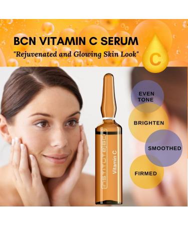 Vitamin C Serum Ampoules - 20% Pure Vitamin C for Skin Brightening & Dark Spot Correction | Anti-Aging Serum | Made in Spain 10 x 5 ml - Buy Online on GoSupps.com