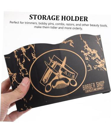 Frcolor 3-Piece Hair Styling Tools Storage Box - Multifunctional Organizer for Hairdresser Tools - Black 17.4x11.5cm - Perfect Scissors and Accessories Container - Buy Online on GoSupps.com