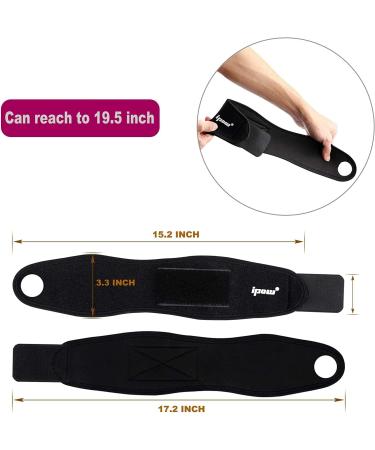 IPOW 2 Wrist Band - Adjustable Breathable Joint Support for Sports & Fitness - Black Red Orange - Buy Online on GoSupps.com