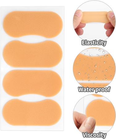 Sibba 12 Sheet Waterproof Moleskin Blister Prevention Patches for Feet - Adhesive Foam Bandages for High Heels - Chafing Prevention Sticker - Buy Online on GoSupps.com