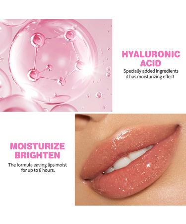 Hydrating Tinted Lip Balm Natural Lip Plumper Gloss Lightweight Moisturizing Lip Care-06 #6-Glitter - Buy Online on GoSupps.com