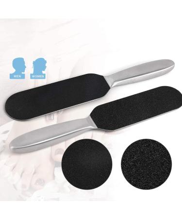 Pedicure Foot File Stainless Steel Foot Rasp File with Ten Free Refill Grits Double-Sided Replacement Pads - Buy Online on GoSupps.com