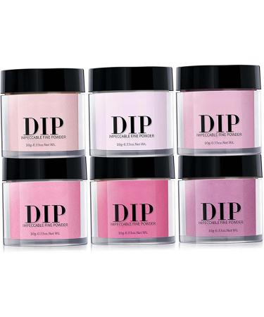 Poudre d'immersion de 6 pi ces poudre d'immersion 'ongle acrylique de 6 couleurs kit bricolage longue dur e s chage rapide pour la manucure bricolage d butants - Buy Online on GoSupps.com