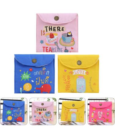 Lurrose 6 pc Storage Bags for Women | Diaper & Coin Organizer | High Capacity Travel Bags | Stylish Sail Towel Design - Buy Online on GoSupps.com