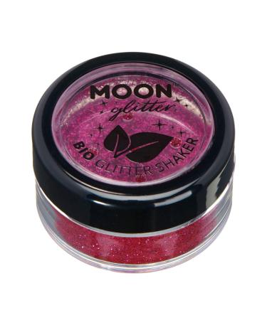 Biodegradable Eco Glitter Shakers by Moon Glitter - Dark Rose - Cosmetic Bio Festival Makeup Glitter for Face Body Nails Hair Lips - 5g
