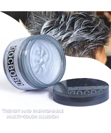 Temporary Hair Color Wax Silver Gray | Unisex Washable Modeling Wax for Party Cosplay & Halloween - 4.23 oz | International Shipping Available - Buy Online on GoSupps.com