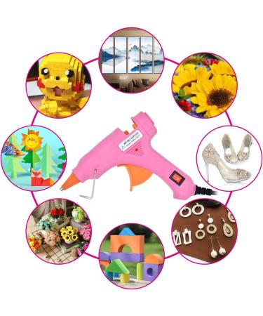 Hot Glue Gun with 40pcs Melt Glue Sticks  Mini Hot Melt Glue Gun Kit  Melting Glue Gun Set  Glue Gun Mini for Crafts and Arts  School  Home  Quick Repairs  Sealing Pink - Buy Online on GoSupps.com
