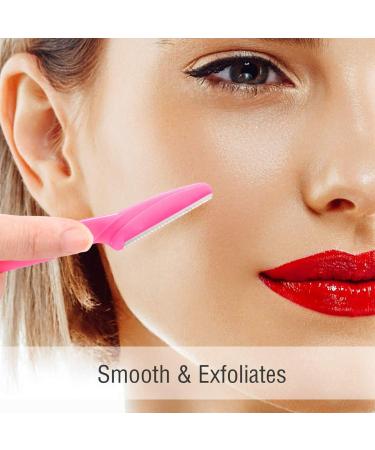 12 Pack Eyebrow Razors - Portable Facial Hair Remover Shavers (Pink, Sky Blue, Yellow) - Buy Online on GoSupps.com