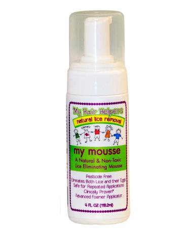 Foam Mousse | Natural Lice Removal for Kids | Mint | Works on 1-2 Children | 4 fl ounces 4 Fl Oz (Pack of 1)