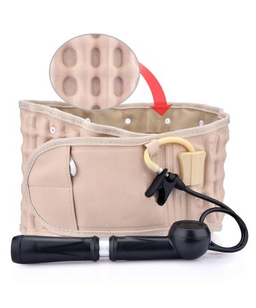 Decompression Back Belt Inflatable Back Brace Spinal Air Traction Device Back Lumbar Corrector Lower Back Pain Relief For Herniated Disc (29-49 Inch Waists)
