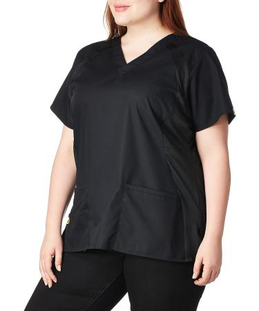 WonderWink Origins Lima Scrub Top - Women's 3X-Large Black - Buy Online on GoSupps.com