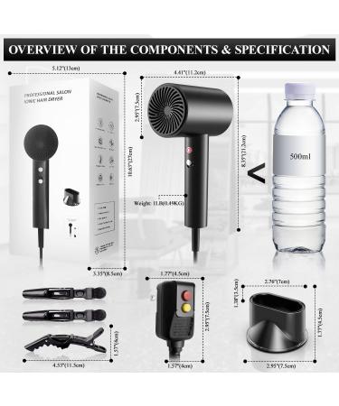 Ionic Blow Dryer Brush for Women - Travel-Friendly Hair Dryer with Air Fryer Accessories - Shop Now at Ogreem - Buy Online on GoSupps.com