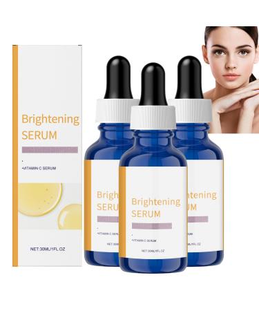 WRANBAO Vitamin C Radiance Face Serum - Reduces Dark Spots Diminishes Wrinkles and Fine Lines Anti-Aging Moisturizing Face Serum Firms and Brightens Unisex Care 30ml (3pcs)