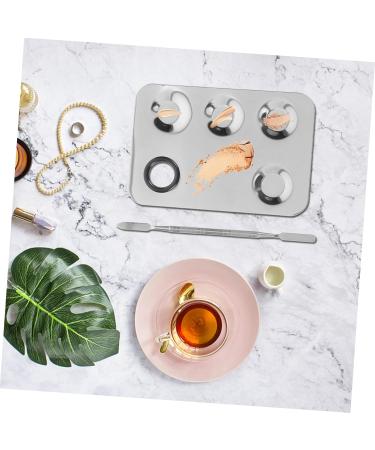 Ipetboom Nail Art Tools Set - Stainless Steel Makeup Mixing Plate & Scraper | Perfect for Foundation & Concealer - Buy Online on GoSupps.com