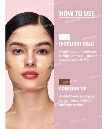 SHEGLAM Fine Line Stylo contour et surligneur 2 en 1 longue dur e imperm able Cr me bronzante et b tons surligneurs Chamois - Buy Online on GoSupps.com