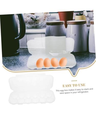 Zerodeko 2pcs Egg Preservation Box Fridge Refrigerator Eggs Egg Holder Dispenser Egg Plate re-usable - Buy Online on GoSupps.com