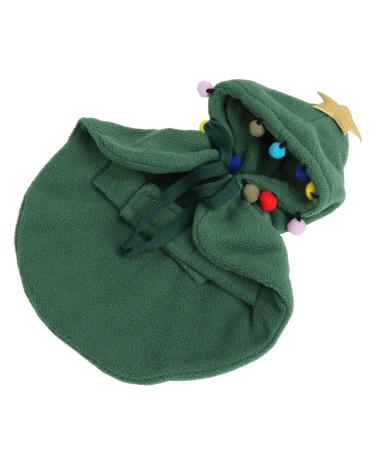 Cape de No l pour Chat V tements d'hiver pour Animaux de Compagnie pour viter la Perte de Poils Doux et Confortable pour viter Les Coups de en Polyester avec M Vert