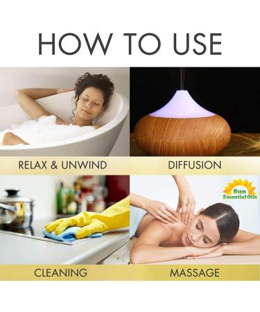 Sun Essential Oils 4oz - Pure Lemongrass Essential Oil for Diffuser & Cleaning | Aromatherapy Oil - 100% Natural & Fresh - Buy Online on GoSupps.com