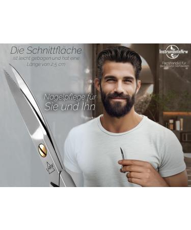 Professional Stainless Steel Nail Scissors - Curved 9cm for Precise Finger & Toenail Trimming - Ideal for International Shipping - Buy Online on GoSupps.com