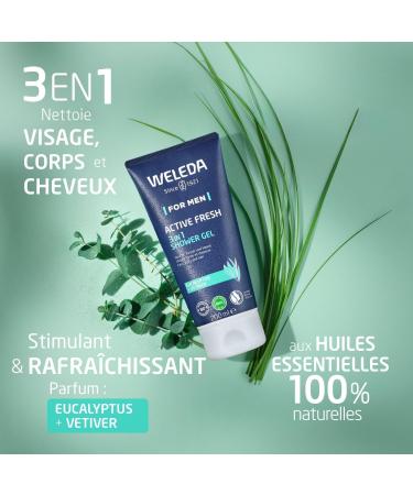  Weleda Weleda Energizing Shower Gel for Men Pack of 2 x 200 ml - Buy Online on GoSupps.com