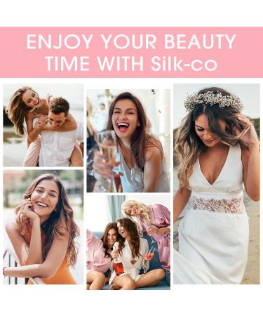 Silk-Co 60cm Rubber Band Hair Extensions - Corrugated Secrets Wire Extensions for Women - Blonde Synthetic Hair - Buy Online on GoSupps.com