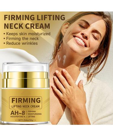 XJBD Firming & Lifting Neck Cream with Ceramide AH-8 for Women & Men - 50g Anti-Aging Cream Moisturizer for Face Neck & D collet Hydrates Smooths Fine Lines & Improves Skin Elasticity Non-sticky - Buy Online on GoSupps.com