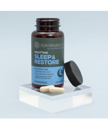 Sleep Support & Restore Capsules Melatonin-Free Sleep Aid for Deep Rest & Recovery Magnesium Chamomile Lemon Balm & Adaptogens for Relaxation Muscle Relief & Refreshing Mornings 60 Vegan Capsules - Buy Online on GoSupps.com