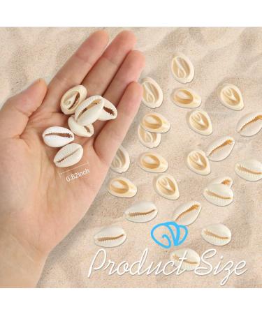 120 PCS Natural Spiral Shell Beads with Black Waxed Cord - DIY Craft Jewelry Making Kit (18-22mm) - Buy Online on GoSupps.com