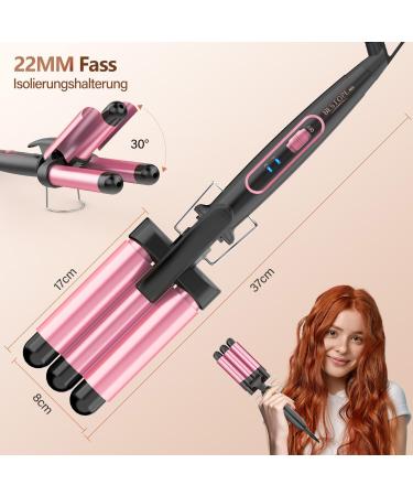 Buy Bestope 3-Barrel Wave Iron - 22mm Mermaid Hair Waver for Long & Short Hair - Fast Heating Curling Iron with 150 C/210 C Settings - International Shipping Available - Buy Online on GoSupps.com