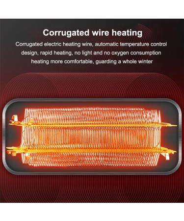 twcrvil Indoor Office Mini Fan Heater Desktop Fast Heating Electric Hands Feet Warmer 500W Automatic Power Saving Home Supplies - Buy Online on GoSupps.com