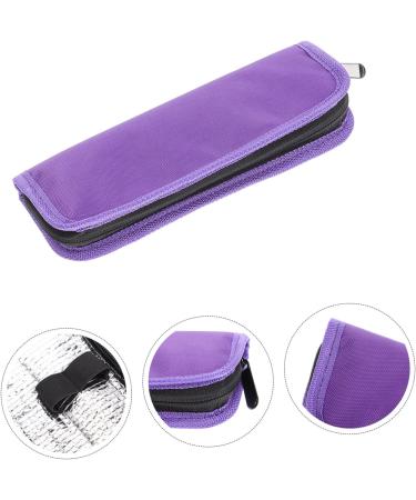 JEWEDECO Insulin Cooler Pack - Travel Storage Rack for Medications | Diabetic Insulin Cooler Case - Washable & Insulated | Purple 20x7cm - Buy Online on GoSupps.com