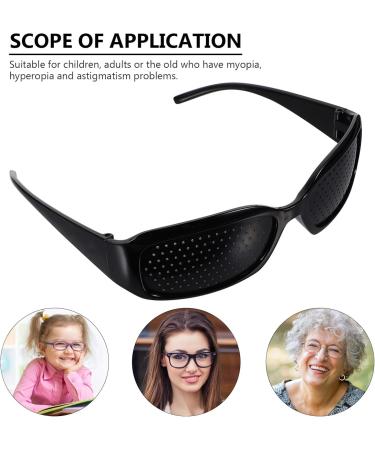 Healifty Pinhole Glasses - 4 Pieces Eye Training Glasses Relaxation & Amblyopia Solutions for Men & Women Black Sport Sunglasses - Buy Online on GoSupps.com